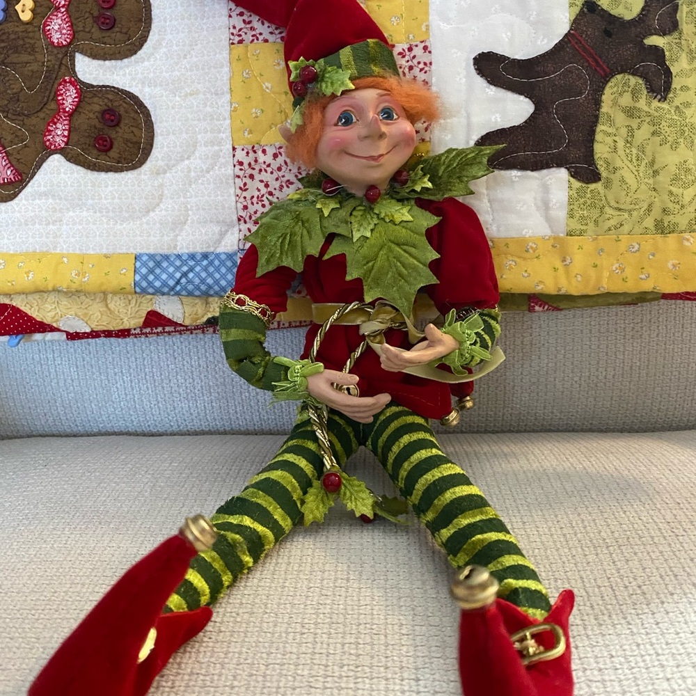 Festive Elf Costume for Kids - Red and Green